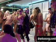 UhFuck presents: Hot party bitches gets nailed at orgy party