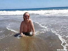 UhFuck presents: The beach whore for everyone on gran canaria uncut