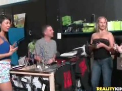 UhFuck presents: Amateurs flash their sexy tits in group video
