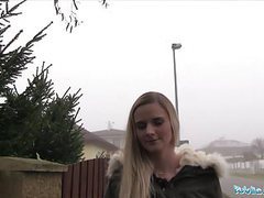 UhFuck presents: Public agent katy pearl gets her tight pussy fucked in a car