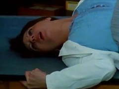 UhFuck presents: Teacher in a beautiful pleated skirt is fucked on a table