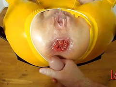UhFuck presents: Anal fisting and fucking with cock and balls makes me squirt