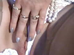 UhFuck presents: Mature mom upskirt, flashing, fingering smooth shaved pussy