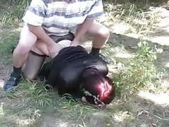 UhFuck presents: Young redhead girl sucking and fucking outdoor