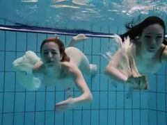 UhFuck presents: Nearly naked girls go swimming in the pool