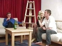 UhFuck presents: Mom-slut & 2 guys