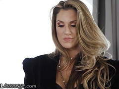 UhFuck presents: Milf audits massage parlor & winds up fucking 2 lesbian babe