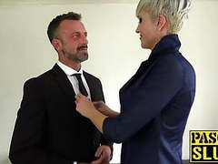 UhFuck presents: Submissive british cougar endures very rough sex session