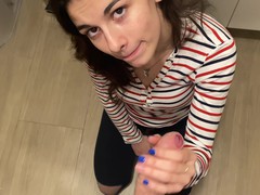 UhFuck presents: Passionate fucking in the bathroom ends with cum on pussy, HD POV, Couple, Hardcore, Brunettes, Blowjob, Handjob, Pussy Licking, Pussy, Shaved Pussy, Missionary, Doggystyle, Cumshot