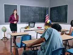UhFuck presents: Stunning teacher wearing stockings gets fucked in the class room - sarah lace, Couple, Hardcore, Pornstars, MILF, Long Hair, Pussy Licking, Lingerie, Stockings, Nylon, Blowjob, Anal, Pussy, Shaved Pussy, Cowgirl, Big Tits, Fake Tits, Teachers