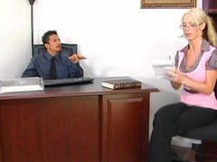UhFuck presents: Fucking in the office with fake tits blonde secretary nikki benz