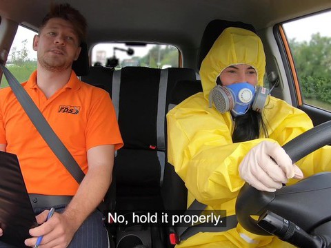 UhFuck presents: Driving instructor fucks orgasmic pussy of skinny czech lexi dona