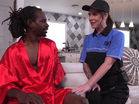 UhFuck presents: Interracial dicking on the sofa with brunette nikki zee & her bf