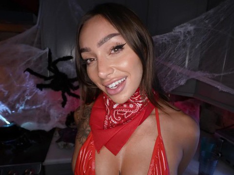 UhFuck presents: Tattooed sisi rose wearing red lingerie gets fucked hard