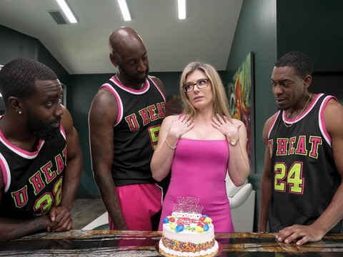 UhFuck presents: Interracial gangbang with a horny blonde babe - cory chase