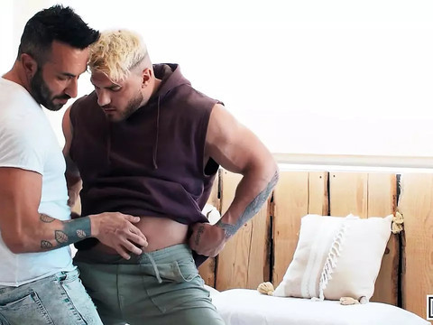 UhFuck presents: Men - eager johnny viper gets a mouthful of cum after william seed fucks his ass in doggystyle