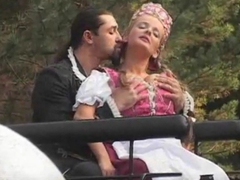 UhFuck presents: Old time costume and outdoor sex