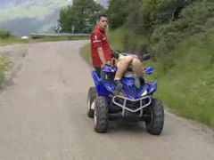 UhFuck presents: Girl fucked on a moving atv