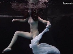 UhFuck presents: Balletic underwater swimming with a teen beauty