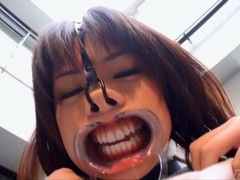 UhFuck presents: Subtitled weird japanese face destruction shaved schoolgirl