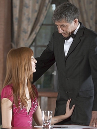 UhFuck presents: Cute teenager fucking the senior teacher for better grades
