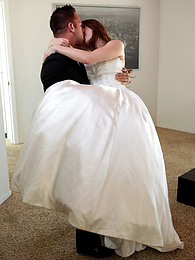 UhFuck presents: Bride with big fake tits Veronica Vain gets her trimmed pussy nailed deep