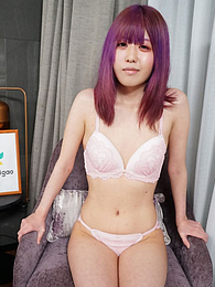 UhFuck presents: Asian girl Shiori Fujimori displays her petite tiny tits and unveils her complete nakedness in a solo