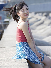 UhFuck presents: Asian teen Chisaki Morito demonstrates her tiny tits and demonstrates her exposed body outdoors